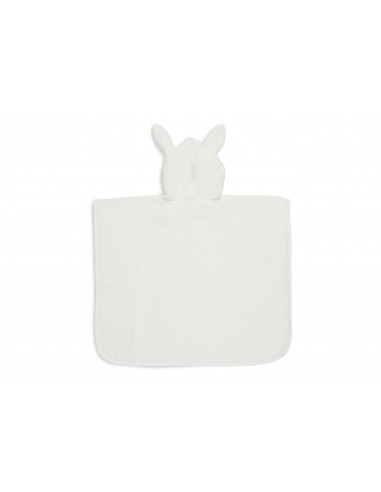 Poncho de bain Lapin en coton Ivoire