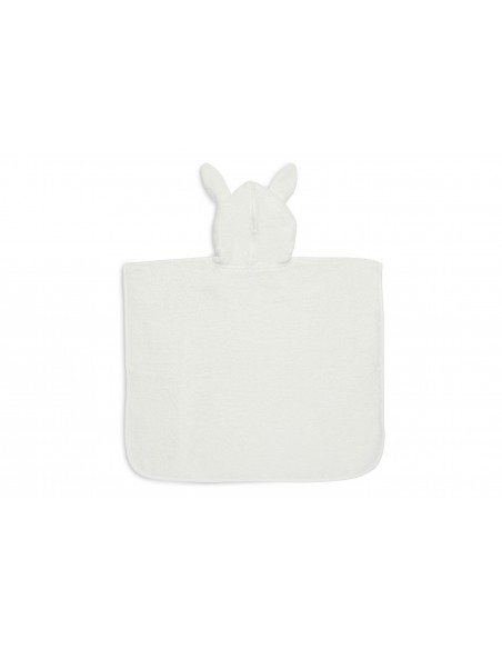 Poncho de bain Lapin en coton Ivoire