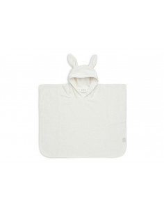 Poncho de bain Lapin en coton Ivoire