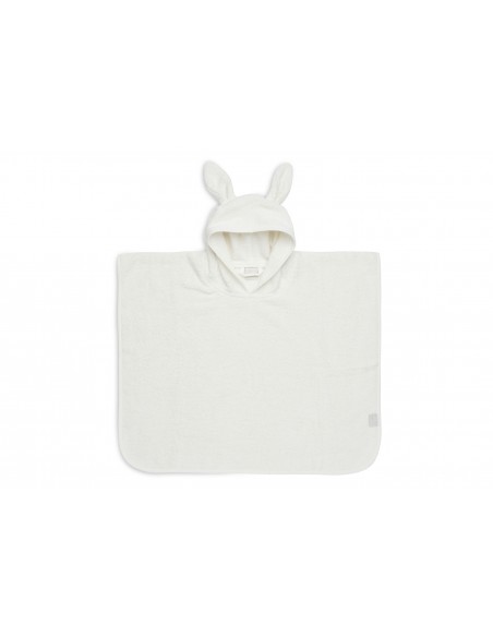 Poncho de bain Lapin en coton Ivoire