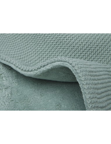 Couverture en maille tricotée et polaire Basic...