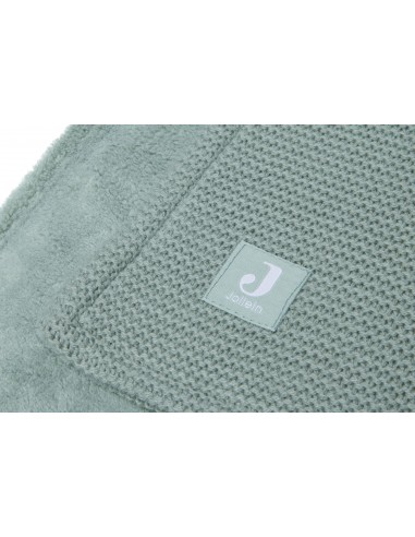Couverture en maille tricotée et polaire Basic...