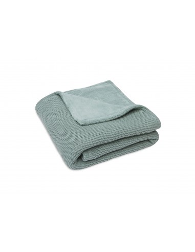 Couverture en maille tricotée et polaire Basic...