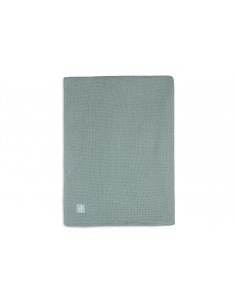 Couverture en maille tricotée et polaire Basic 75x100cm Vert
