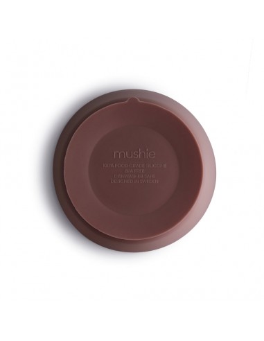Bol en silicone Mushie anti-glisse Rose Cloudy...