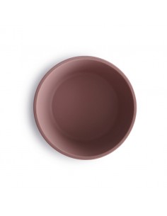 Bol en silicone Mushie anti-glisse Rose Cloudy Mauve 2