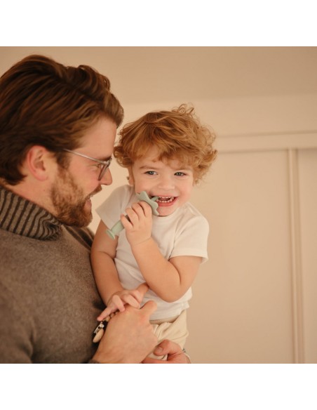 Petite brosse à dents Mushie Cambridge Blue