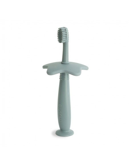 Petite brosse à dents Mushie Cambridge Blue