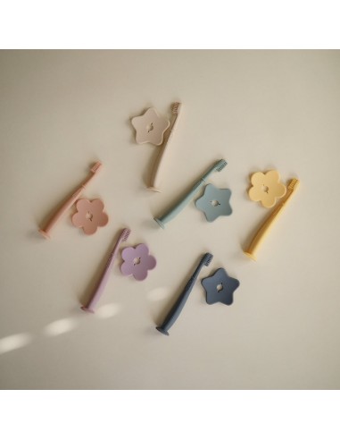 Petite brosse à dents Mushie Cambridge Blue