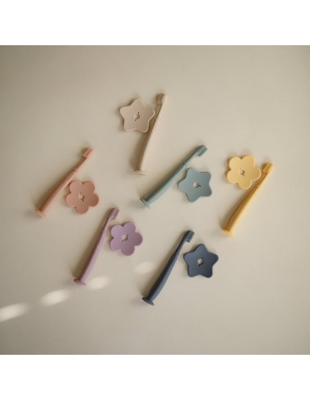 Petite brosse à dents Mushie Cambridge Blue