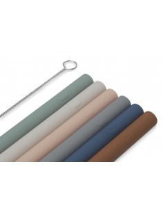 Lot de 6 pailles en silicone souple 2