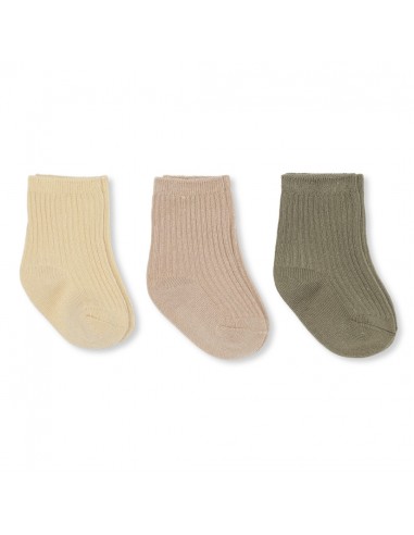 Lot de 3 paires de chaussettes en coton bio Reed Yellow