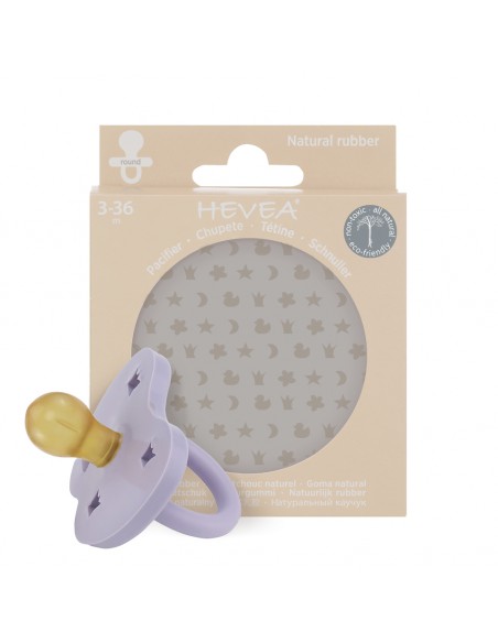 Tétine Ronde en caoutchouc naturel Dusty Violet
