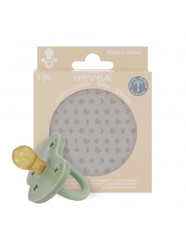 Tétine Ronde en caoutchouc naturel Moss Green