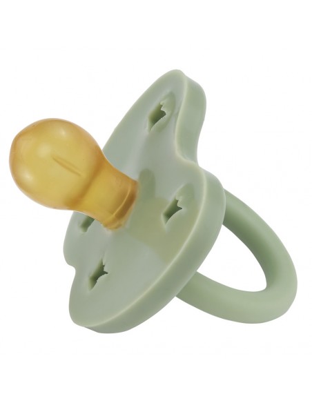 Tétine Ronde en caoutchouc naturel Moss Green