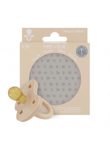 Tétine Ronde en caoutchouc naturel Sandy Nude