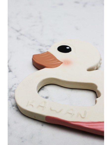 Lot de 2 Anneaux de dentition Hevea et Canard Kawan en caoutchouc naturel