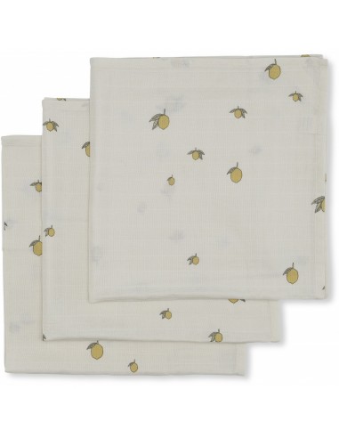 Lot de 3 langes Citrons Konges Slojd