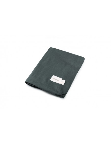 Housse de matelas à langer 70x50 cm Lin Green Blue