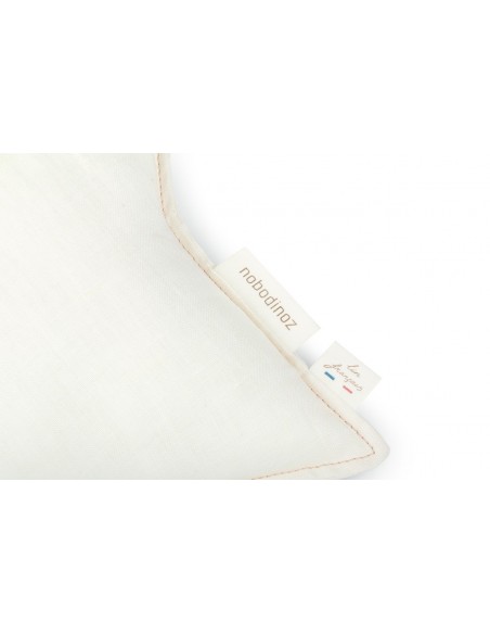 Coussin Etoile en Lin Blanc cassé