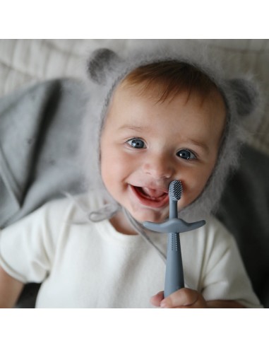 Petite brosse à dents Mushie Bleu Tradewinds