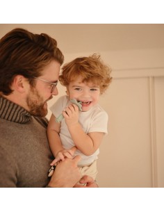 Petite brosse à dents Mushie Bleu Tradewinds 2