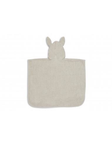 Poncho de bain Lapin en coton Beige