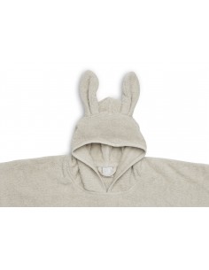 Poncho de bain Lapin en coton Beige 2