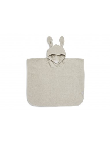 Poncho de bain Lapin en coton Beige