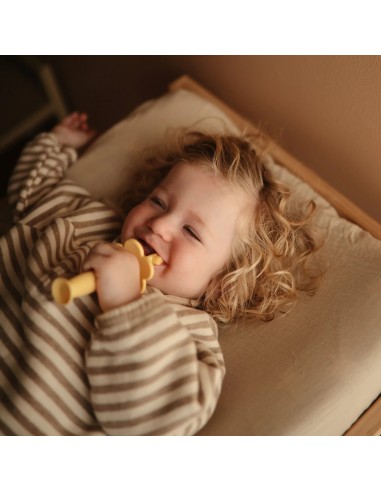 Petite brosse à dents Mushie Jaune