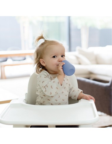 Gobelet avec paille d'apprentissage en silicone...