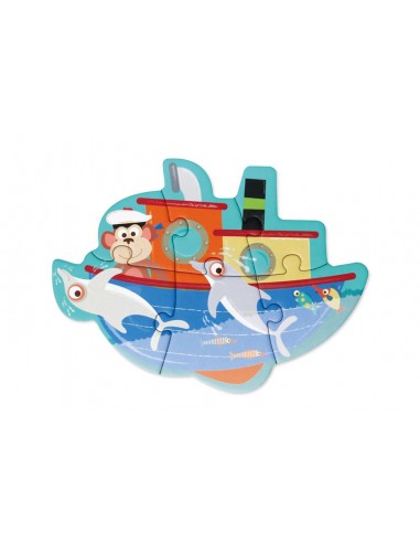 Boîte de 5 Puzzles Véhicules