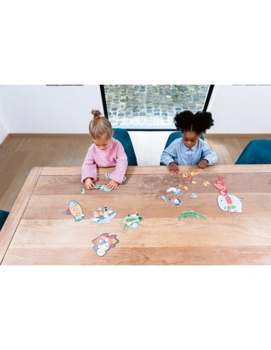 Boîte de 5 Puzzles Véhicules