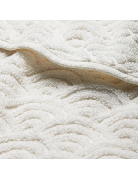 Cape de bain en coton bio Ecru