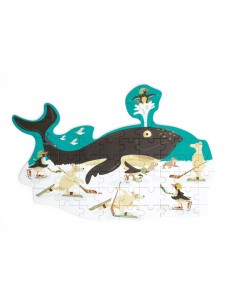 Contour Puzzle 60 pièces Baleine Antarctique