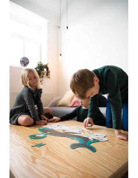 Contour Puzzle 60 pièces Baleine Antarctique