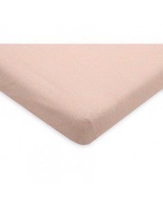 Drap housse en coton Jersey Vieux rose 70x140cm 2