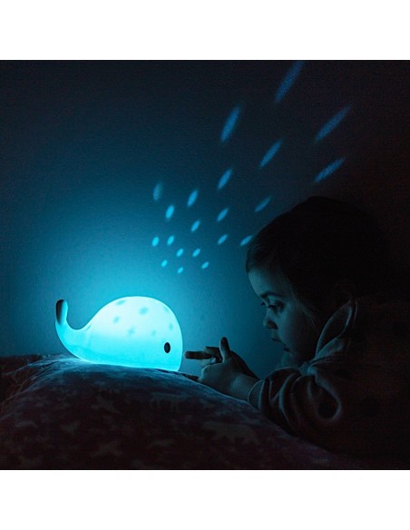 Veilleuse Projecteur Baleine Moby Flow