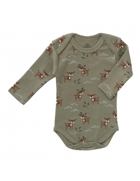 Body manches longues Faon Kaki