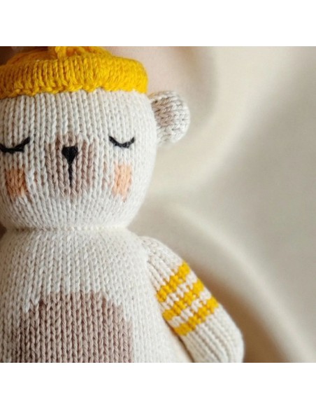 Hochet en Crochet Ours Yaruc LeroLero - Jouet émotionnel & solidaire