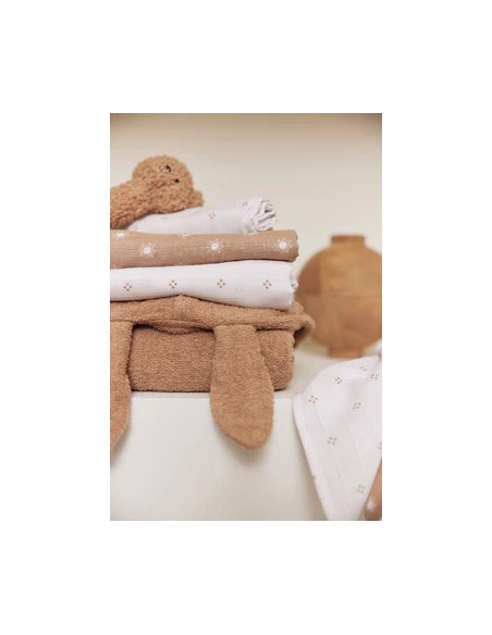Peignoir Lapin en coton Biscuit