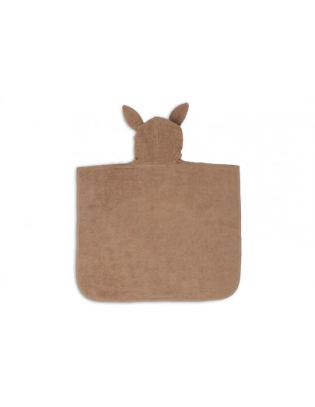 Poncho de bain Lapin en coton Biscuit