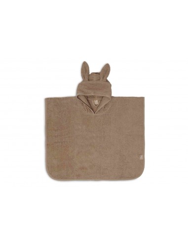 Poncho de bain Lapin en coton Biscuit