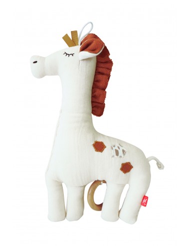 Peluche Musicale Girafe en coton biologique GOTS