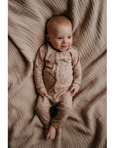 Combinaison Stones Rose coton biologique