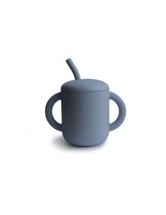 Gobelet d'apprentissage en silicone souple à anses avec...