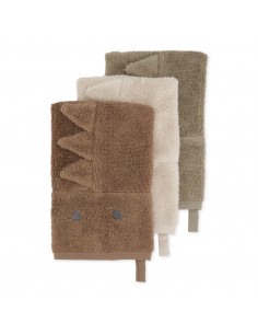 Lot de 3 Gants de toilette Dino