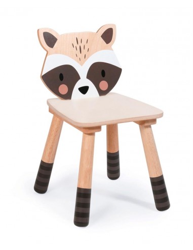 Chaise en bois Raton Laveur pour enfant