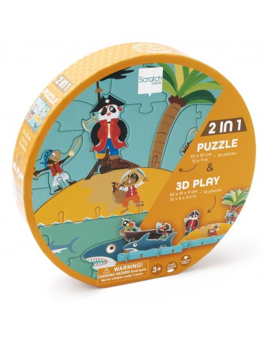 Puzzle Pirate 2D et 3D