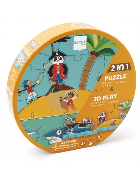 Puzzle Pirate 2D et 3D